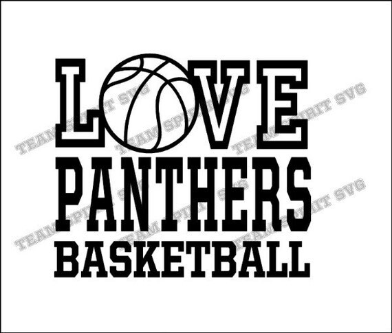 Download Love Panthers Basketball Download Files SVG DXF EPS