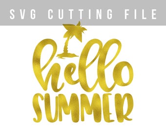 Hello summer svg | Etsy