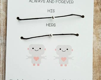 Couples Bracelet, Boyfriend Girlfriend Bracelets, Boyfriend Girlfriend Jewelry , Couples Set, His Hers Bracelets , Boyfriend Bracelet, him