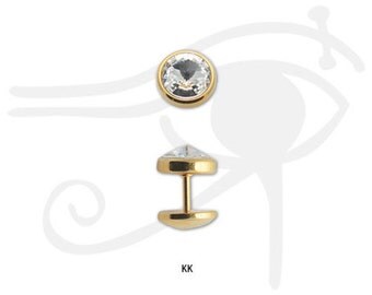 TT 8mm Stainless Steel Star Fake Ear Plug Earrings – Screw On – Nickel-Free (BE209) Pair
