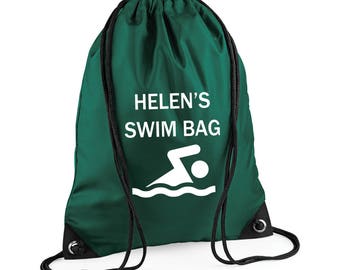 Personalised Gym Bags, Gym Sac, Custom Printed Drawstring Bag, Name Bag, Sports Bag, Shoe Bag, PE Bag, Water Resistant Bag,