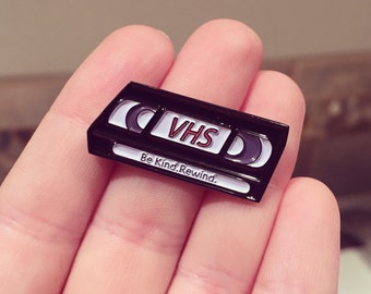 VHS "Be Kind. Rewind." Enamel Pin
