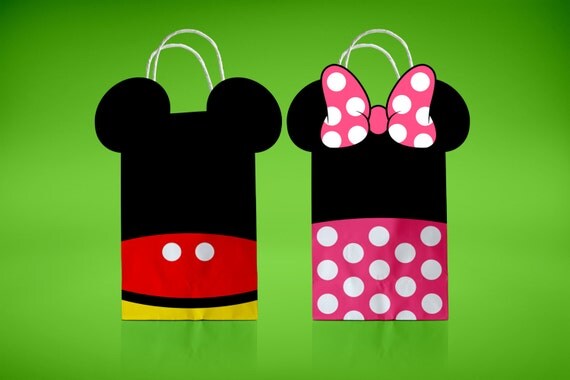 Printable Minnie Mouse Favor Bags Mickey Treat Bag
