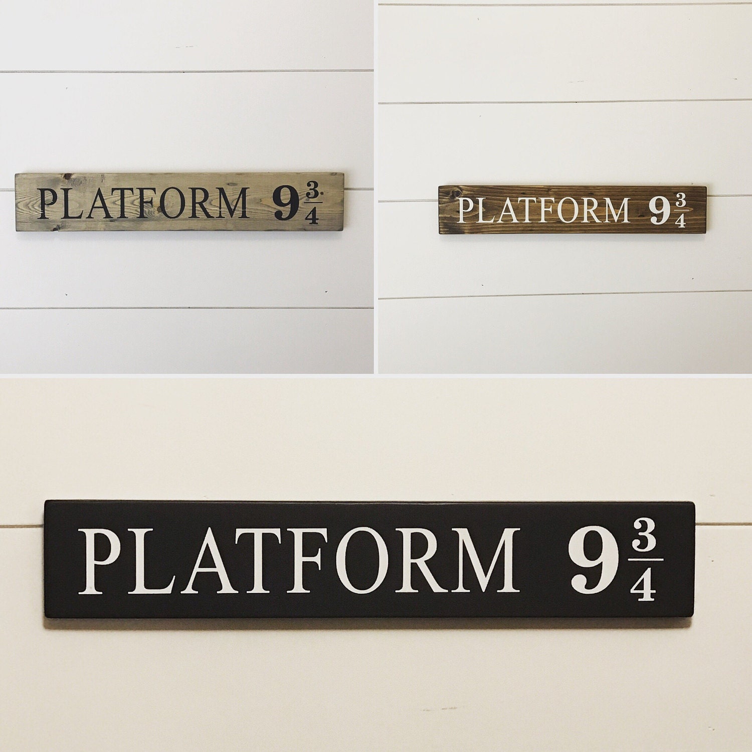 Platform 9 3/4 Wood Sign / Harry Potter Wood Sign / Hogwarts