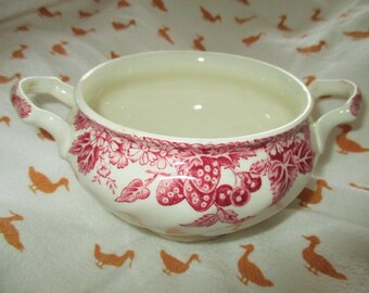Johnson Brothers Bros Strawberry Fair Sugar Bowl No Lid