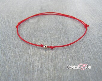 Kabbalah bracelet / kabbalah bracelet / red and gold - plated bead Creation of sparkle