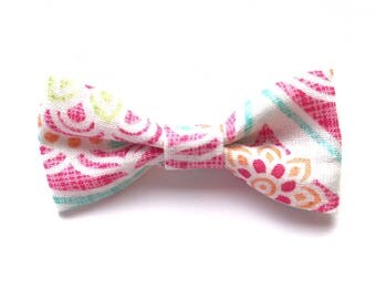 Island Time Classic Bow - Nylon Headband or Alligator Clip - Spring Summer Hair Bow - Baby Headband - Girls Hair Accessories