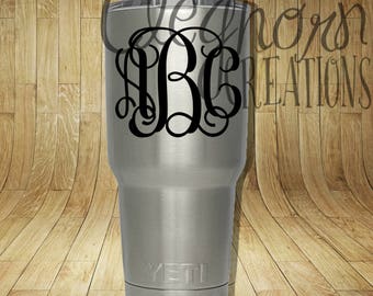 Monogram Sale! | Monogram Decal | Monogram Sticker | Personalized Decal | Name Decal | Initial Decal | Car Decal | Tumbler Decal | Custom
