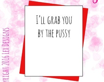 Hilarious Donald trump inspired valentines day card for her banter joke rude funny novelty presidential