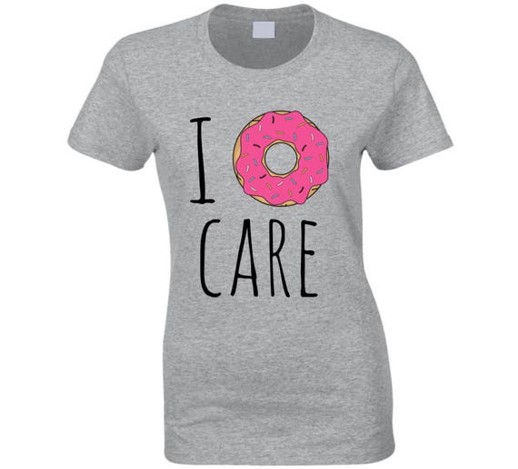 I Donut Care Pink Donut T_shirt, Funny T-shirt For Her