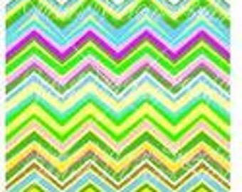 Chevron Spring Palette Printed Adhesive Vinyl 12x12