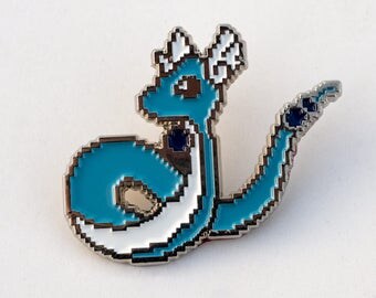 8bit Dragonair Pin - Pokémon pin soft enamel