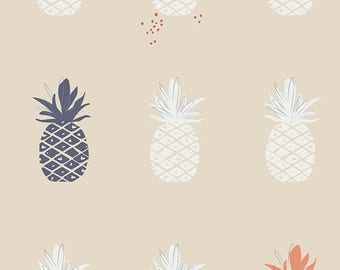 Ananas in Cream - Art Gallery canvas fabric