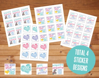 SALE, Business Stickers, She Won This, Unicorn Delivery, Thank You, Leggings Are Pants, Printable Stickers, Avery, Marketing Items, LLR