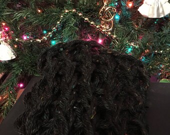 Black and Rainbow Circle Scarf / Christmas / Hanukkah