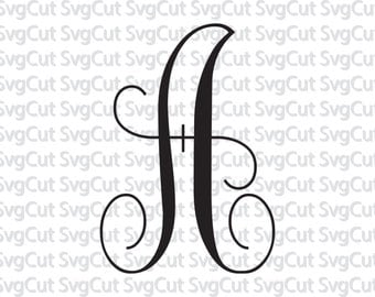 Vine Monogram Svg, Monogram Fonts, svgs fonts, monogram fonts svg, svgs for cricut, silhouette files, silhouette cameo, instant download