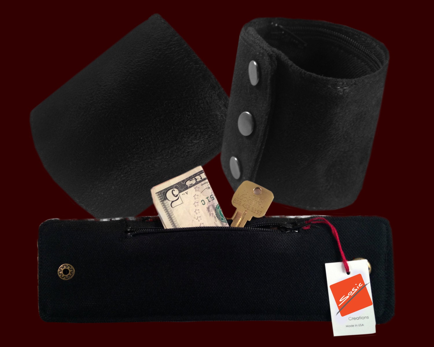 SoSic Wrist wallet bracelets by SoSic on Etsy