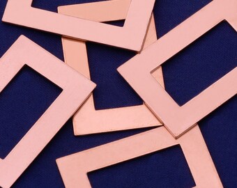 About 1"x1 1/2"(25*38mm) tibetara® Copper Rectangular metal stamping supplies Metal Blank for Hand Stamped Jewelry,20 each/lot-10146910