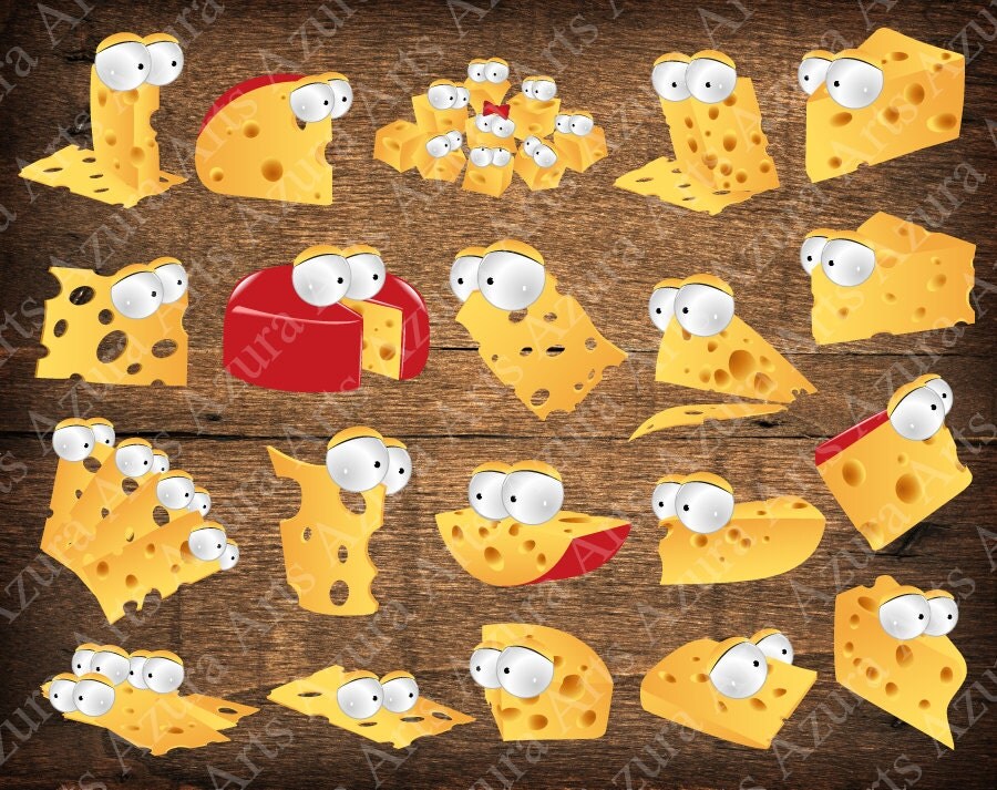 Cheese with Eyes,Cheese ClipArt,Cheese Art,Cheese Clip Art,Cheese,Food ...