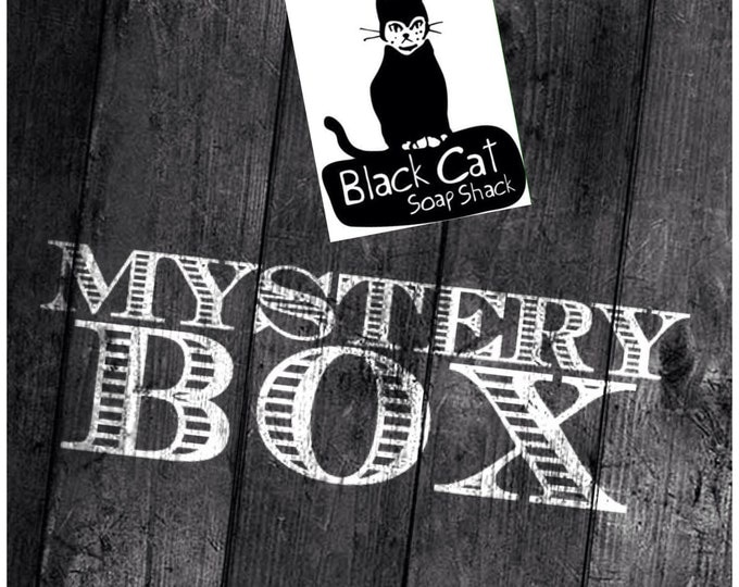 Black Cat Soap Shack Mystery Box- 5 Pack, Soap Sale, Book Soap, Handmade Soap