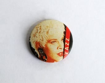 Yazz Vintage 1980s 1" Pin Back Button Badge