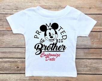 Big Brother Shirt - Big Brother, Promoted to Big Brother, Promoted to Big Cousin, Baby Announcement Shirt, Big Brother Announcement Shirt