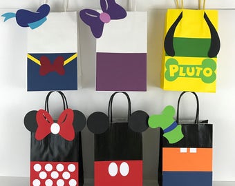 Disney Mickey Mouse clubhouse Birthday Goody Gift Bags Party Favors Hand made