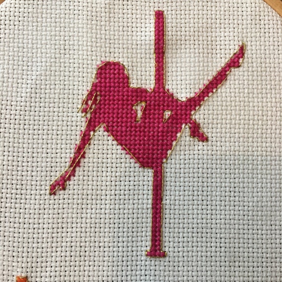 Pole Dancer Cross Stitch Kit Various Designs Embroidery