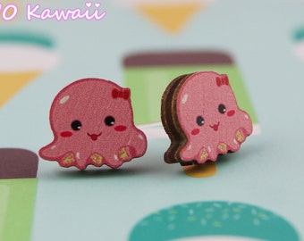 Boucles d'oreilles Poulpy