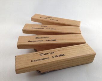 Wood Bottle Opener Groomsmen Gift // Groomsmen Bottle Opener // Custom Groomsmen Bottle Opener