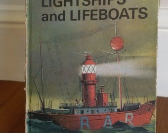 The Story of Lighthouses Lightships and Lifeboats vintage Ladybird book 1968