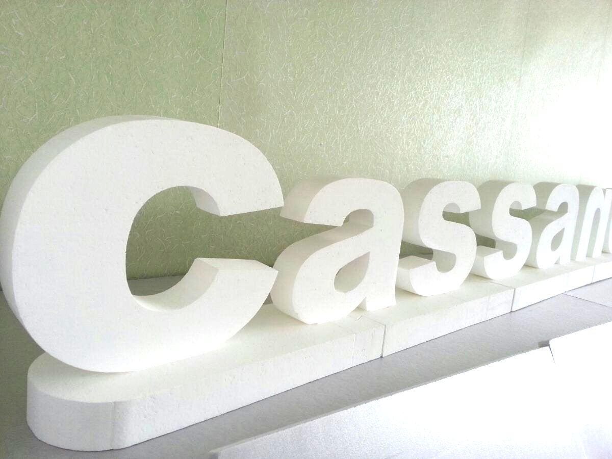 Styrofoam pedestal letters 3D letter Big letters centerpieces