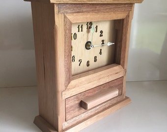 Timber Mantle Clock