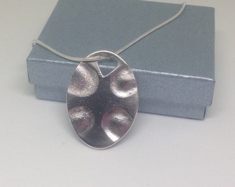 Large Pendant/charm with up to 4 fingerprints (oval)
