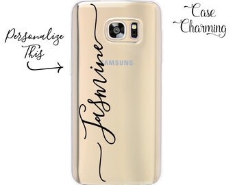 Custom Name Phone Case for Samsung Galaxy S8, Samsung Galaxy S7 edge, Samsung Galaxy S6 edge, Personalized Phone Case for Samsung Galaxy S8