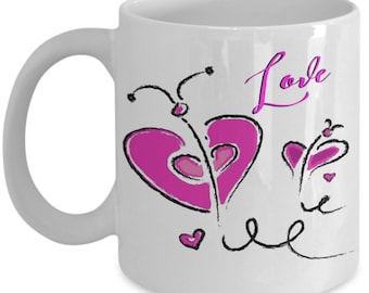Butterflies Coffee Mug. Love Coffee Mugs. Great Gift For Any Occasion!
