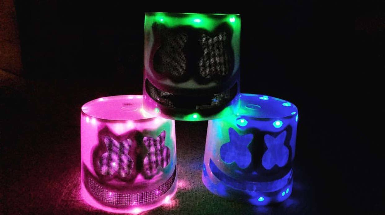 Marshmello Helmets with LED Lights by on Etsy