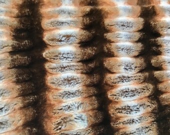 Chinchilla Shaggy Faux Fur Fabric By The Yard 60" Width Tissavel