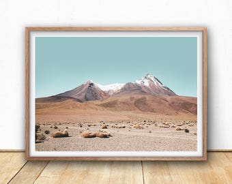 Mountain Print - Landscape Photography, Digital Download, Boho Prints, Desert Wall Art, Arizona Poster, South western Decor, Bohemian Prints