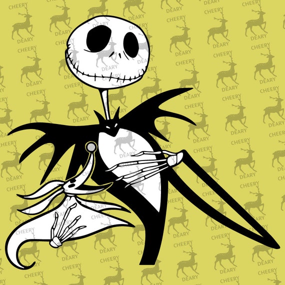 Download Nightmare Before Christmas Jack and Zero Digital File SVG