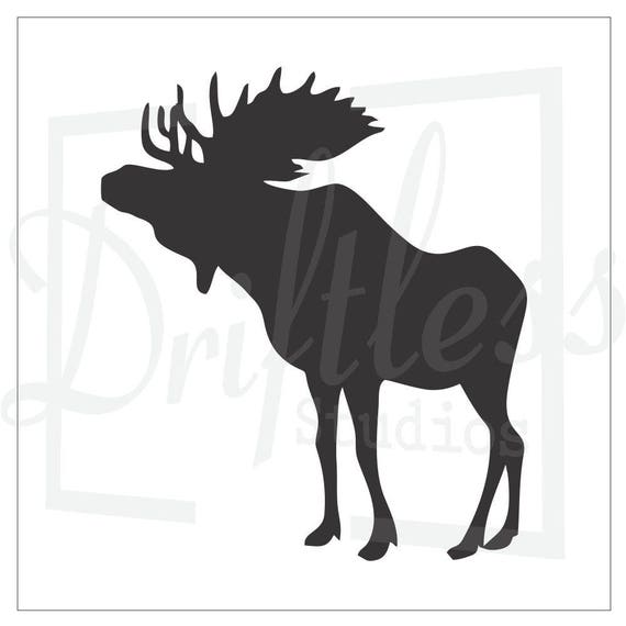 Moose Stencil 2 Moose Template North Woods Stencil Moose