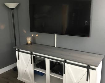 Sliding Barn Door TV Stand / Media Console