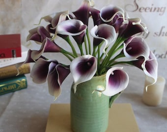 6 Pcs Plastic Artificial Calla Lilies
