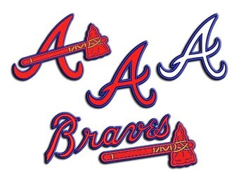 Braves embroidery design - Applique - Machine embroidery design
