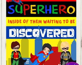Superhero classroom | Etsy