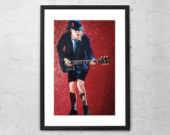 Angus young | Etsy