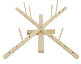 Bamboo Tabletop Amish Wood Yarn Swift Winder