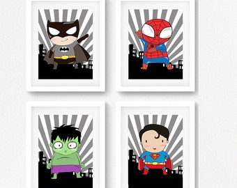 Superhero Wall Art superhero wall art | etsy Superhero Wall Art superhero wall art | etsy