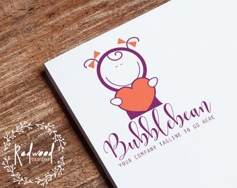 Premade Logo | Diseño de logotipo | Logo de los niños | Insignia de los cabritos | Logotipo de la diversión | Brillante logotipo | Logo de ropa | Logo de juguetes | Logo de dibujos animados | Logo para niños