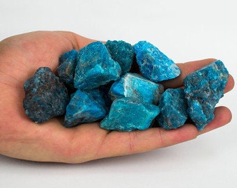 XL Size Blue Apatite Rough Stone Healing Crystal